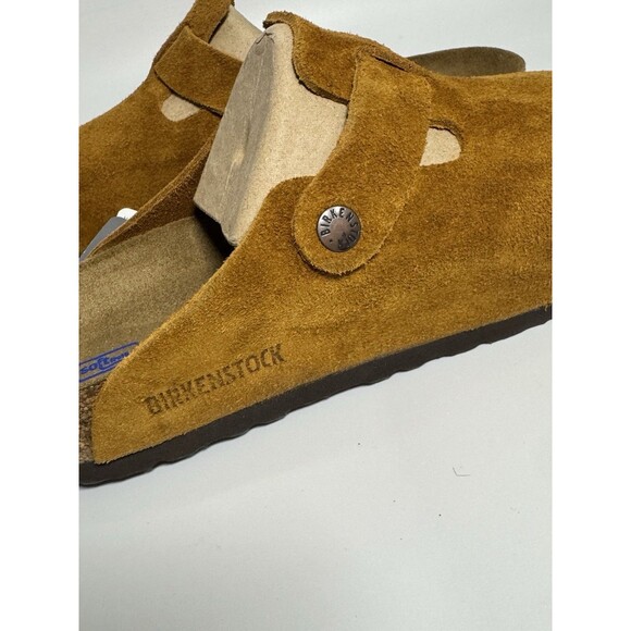Birkenstock New Boston Mink Suede Leather Soft Footbed Narrow Select W-11 M-9 - Picture 12 of 16